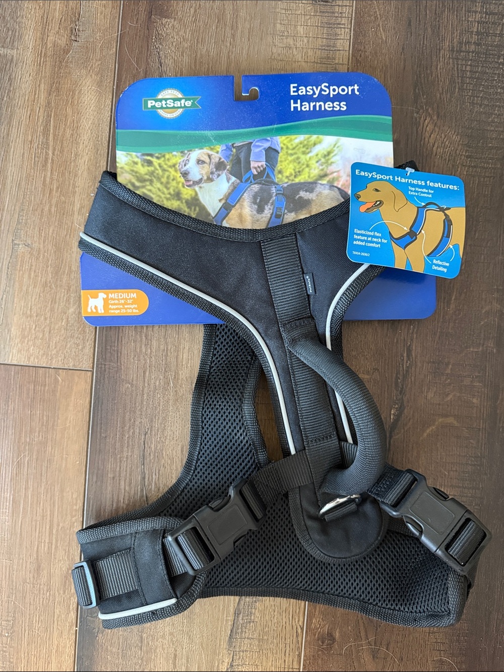 PetSafe EasySport Black and Gray Dog Harness - Medium